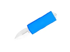 Blue OTF Money Clip Dagger Not Serrated