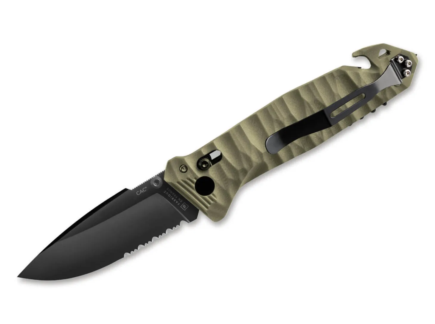 C.A.C. PA6 Textured Kaki Serrated