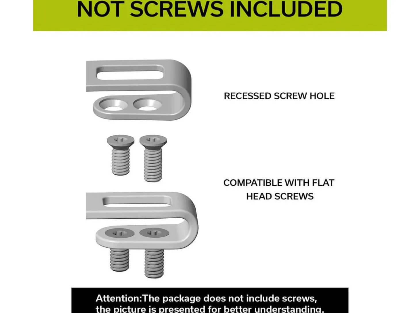 Four Flamed Titanium Clips T002C