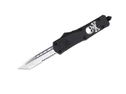 Large FS-3 Jolly Roger Black Tanto Serrated