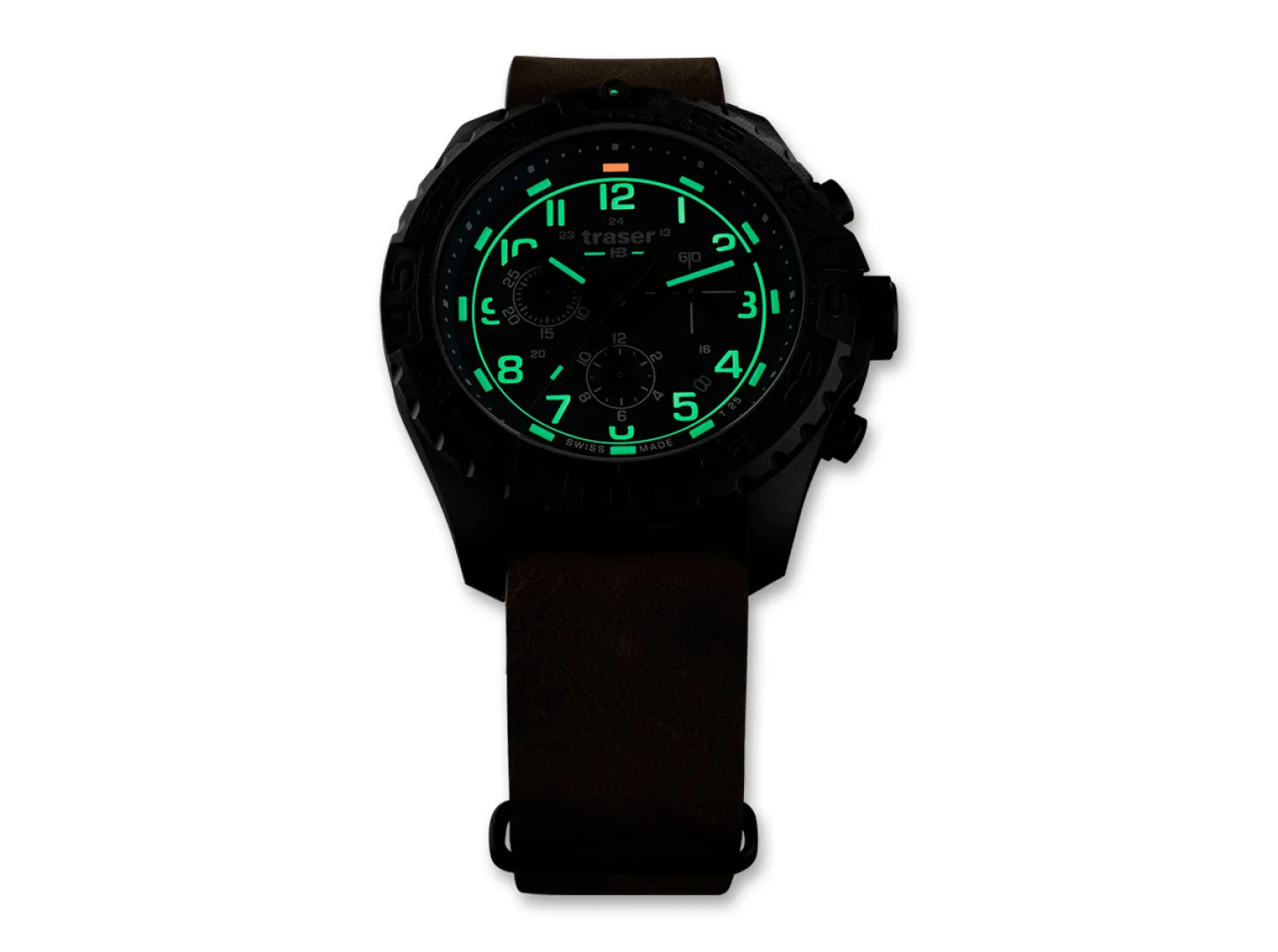 P96 OdP Evolution Chrono Petrol Leder