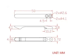 Plain Titanium Clip T001A