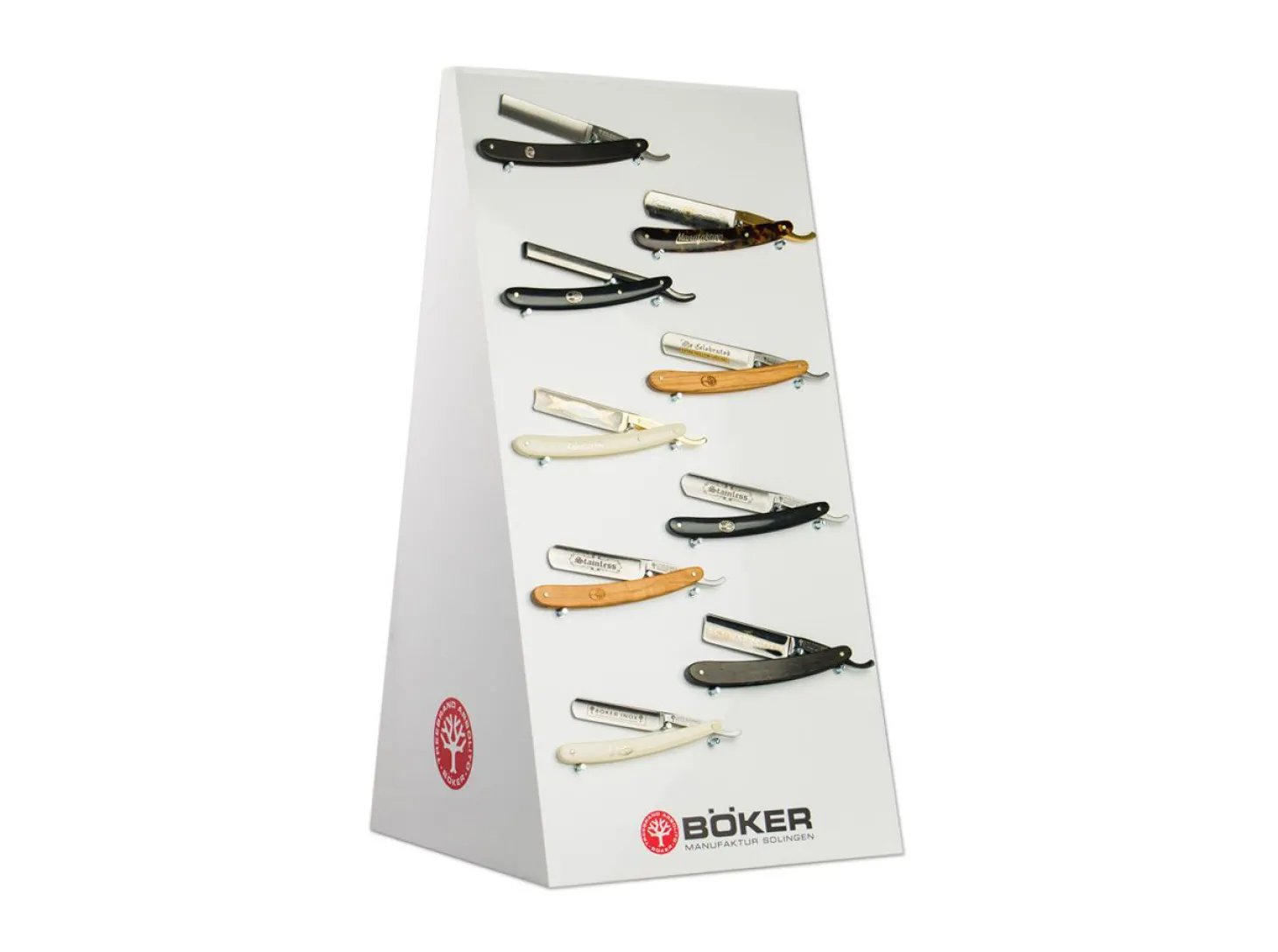 Rasiermesser-Display für Vitrinen